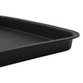 vidaXL Štvorcový kvetinový podnos 24 ks Čierna 32 x 32 x 2,5 cm Plast