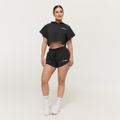 Dámska mikina Cropped Relay Black - GymBeam, veľkosť XXL