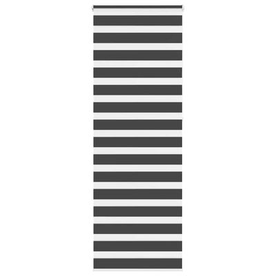 vidaXL Zebra roleta čierna 85x230 cm šírka látky 80,9 cm polyester