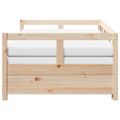 vidaXL Vysúvacia denná posteľ s matracmi 90x190 cm, borovica