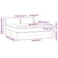 vidaXL Posteľný rám boxspring s matracom sivohned 160x200 cm látka