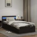 vidaXL Hydraulický posteľný rám+úložný priestor, LED, 90x200 cm