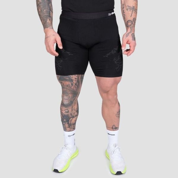 Seamless šortky Static Black - GymBeam, veľkosť L
