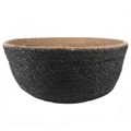 vidaXL Kvetináč s uchami 2 ks Čierna Ø 45 x 36 cm 100% Morská tráva