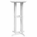 vidaXL Barový stôl Biela 55 x 55 x 107 cm Polyetylén