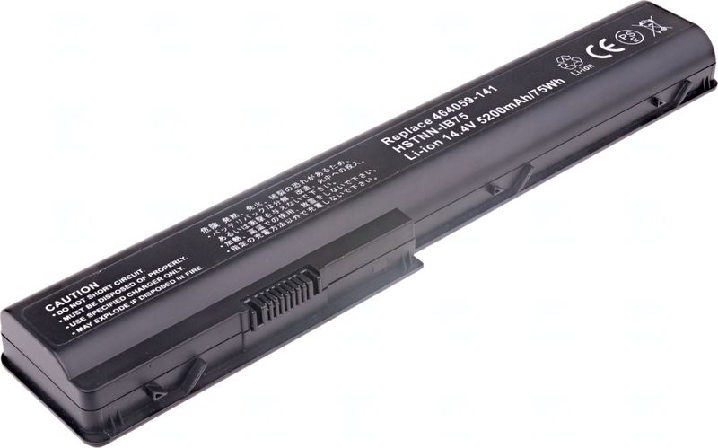 Batéria T6 Power pre HP Pavilion dv7-1000, dv7-2000, dv7-3000, dv8-1000 série, 5200mAh, 75Wh, 8cell