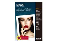 Matný - A4 (210 x 297 mm) - 189 g/m² - 50 listov papier - pre SureColor SC-P700, P900, T2100, T3100, T3405, T5100, T5400, T5405; WorkForce Pro WF-C5790