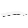 vidaXL Strieška Bimini so 4 oblúkmi biela 243x(230-244)x137 cm