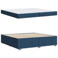vidaXL Rám postele s matracmi Modrá 200 x 200 cm látka
