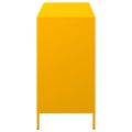 vidaXL Komoda horčicovožltá 101,5x39x73,5 cm oceľ valcovaná za studena