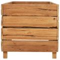 vidaXL Vyvýšený záhon 150x40x38 cm, recyklované tíkové drevo a oceľ