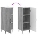 vidaXL Servírovacia skriňa Sivá sonoma 33 x 34,5 x 89,5 cm