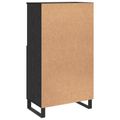 vidaXL Highboard Čierna 60 x 36 x 110 cm Kompozitné drevo