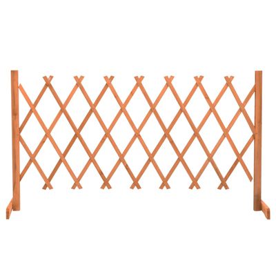 vidaXL Záhradný mriežkový plot oranžový 150x80 cm masívne jedľové drevo