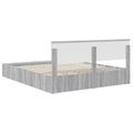 vidaXL Rám postele Sivý Sonoma 200 x 200 cm Kompozitné drevo