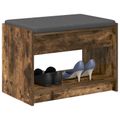 vidaXL Predsieňová lavica Údený Dub 63 x 38 x 45 cm