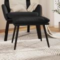 vidaXL Podnožka čierna 45x29,5x35 cm lesklá umelá koža