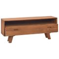 vidaXL TV skrinka 110x30x45 cm tíkový masív