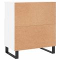 vidaXL Komoda biela 60x35x70 cm spracované drevo
