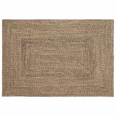 vidaXL Kusové koberce Prírodná a čierna 120 x 170 cm Juta