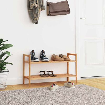 vidaXL Stojany na topánky 69x27x41 cm masívny orech