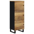 vidaXL Komoda s 3 dvierkami 40x33x110 cm masívny mangovník a železo