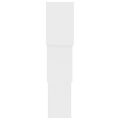 vidaXL Kockové nástenné police biele 68x15x68 cm drevotrieska
