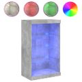 vidaXL Komoda s LED svetlami betónovo sivá 60,5x37x100 cm
