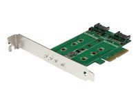 M.2 SSD karta 1x PCIe NVMe 2x SATA M.2 - PEXM2SAT32N1