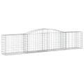 vidaXL Oblúkové gabionové koše 2 ks 400x50x80/100cm pozinkované železo
