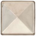 vidaXL Pyramídové krytky na plotové stĺpiky 6 ks 101x101 mm nehrdzavejúca oceľ