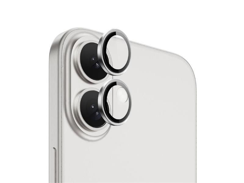 Ochranná fólia na objektív fotoaparátu pre iPhone 16/16 PLUS Silver