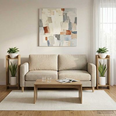 vidaXL Stojan na rastliny 2 pcs Remeselný Dub 30 x 30 x 80 cm