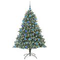 vidaXL Umelý vianočný stromček Zelená 180 cm PVC, plast a oceľ