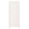 vidaXL Komoda biela 70x35x80 cm borovicový masív