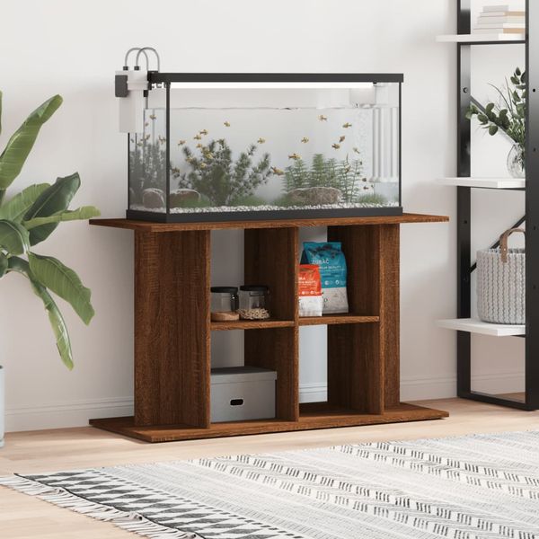 vidaXL Stojan na akvárium hnedý dub 100x40x60 cm kompozitné drevo