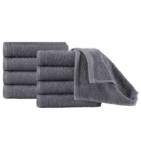 vidaXL Uteráky pre hostí 10 ks antracitové 30x50 cm bavlnené 450 g/m2