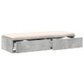 vidaXL Zásuvky pod posteľ Betónová šedá 100 x 36,5 x 16,5 cm