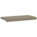 vidaXL Vankúš na lavičku Textúrovaná zamat Khaki Hĺbka 35 cm