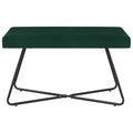 vidaXL lavička Tmavozelená 80 x 40 x 45 cm Zamat