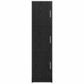 vidaXL Highboard Čierny dub 31.5 x 32 x 122.5 cm