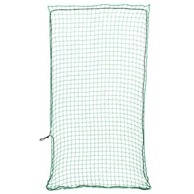 vidaXL Sieť na prívesný vozík s elastickým lanom, zelená 7x3,5 m, PP