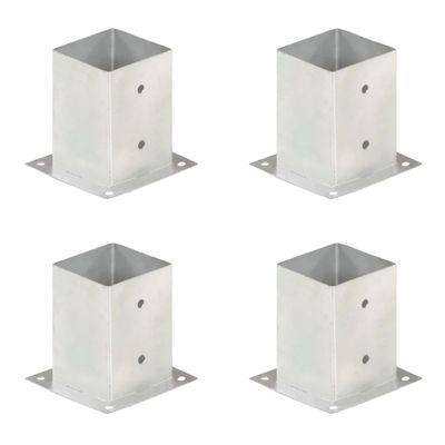 vidaXL Kotvy na stĺpiky 4 ks 101 mm galvanizovaný kov