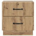 vidaXL Nočný stolík 2 ks Dub artisan 43 x 34,5 x 44,5 cm