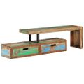 vidaXL TV stolík (118-200) x 30 x 40 cm masívne recyklované drevo