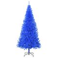 vidaXL Umelý vianočný stromček so stojanom, modrý 240 cm, PVC