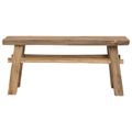 vidaXL lavička Prírodná 100 x 29 x 43,5 cm Husté teakové drevo