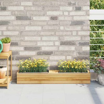 vidaXL Kvetinové boxy na europalety 12 ks sivé 36x13,5x9,5 cm PP