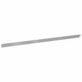 vidaXL Obrubník trávnika 50 ks 102 x 4 x 4 cm Oceľ Strieborná