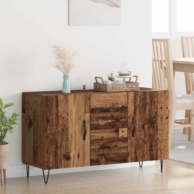 vidaXL Servírovacia skriňa so zásuvkou Staré drevo 100 x 36 x 60 cm